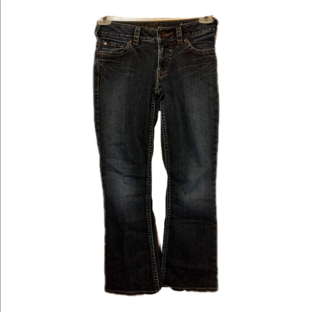 Silver Jeans Suki boot cut dark wash mid rise jeans Sz 26x32